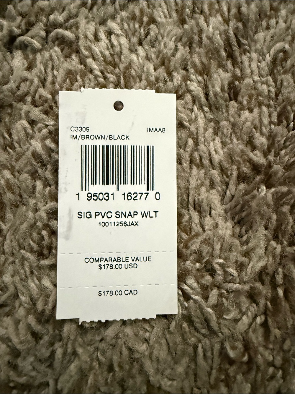 Coach Signature Canvas Snap Wallet - Picture 8 of 8